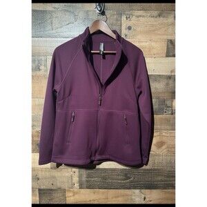 NEW Kirkland Signature Women's Fleece Full Zip Jacket, Purple, Size M